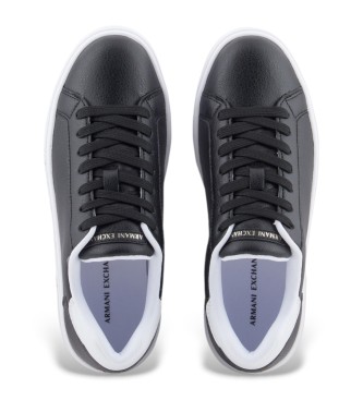 Armani Exchange Trainers with distinctive logo on the sole black