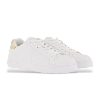 Armani Exchange White logo trainers