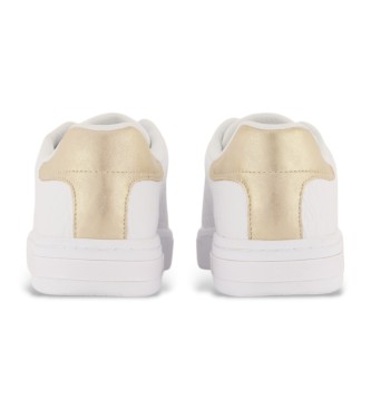 Armani Exchange White logo trainers