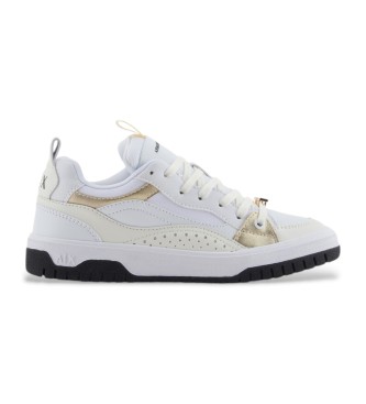 Armani Exchange Baskets avec dtails mtalliques et logo blanc