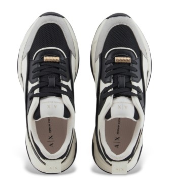 Armani Exchange Chunky sneakers con inserti a contrasto bianco, nero