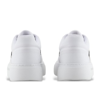 Armani Exchange White platform trainers