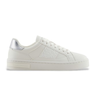 Armani Exchange White logo trainers