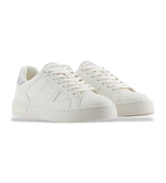 Armani Exchange White logo trainers