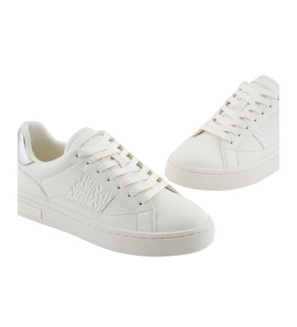 Armani Exchange White logo trainers