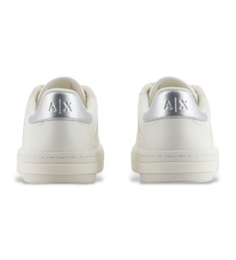 Armani Exchange White logo trainers