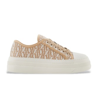 Armani Exchange Baskets  plateforme beige