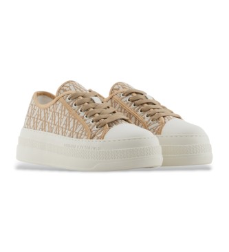 Armani Exchange Baskets  plateforme beige