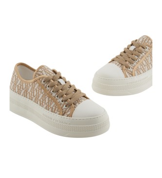 Armani Exchange Baskets  plateforme beige