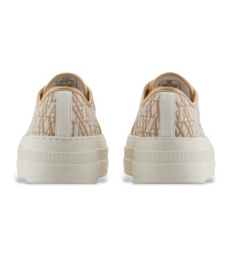 Armani Exchange Baskets  plateforme beige