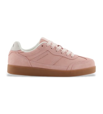 Armani Exchange Baskets en cuir rose