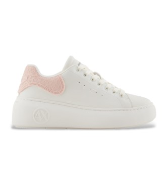 Armani Exchange Baskets blanches avec logo