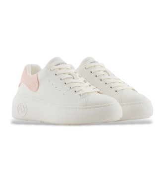 Armani Exchange Baskets blanches avec logo