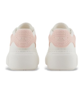 Armani Exchange Baskets blanches avec logo