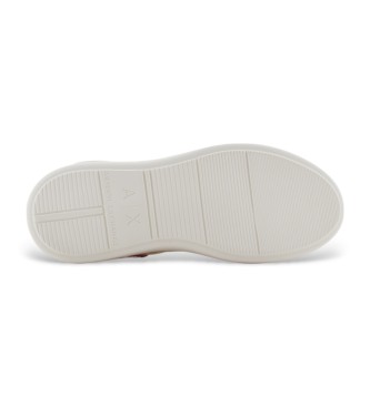 Armani Exchange Baskets blanches avec logo