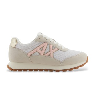 Armani Exchange Sneakers con logo beige