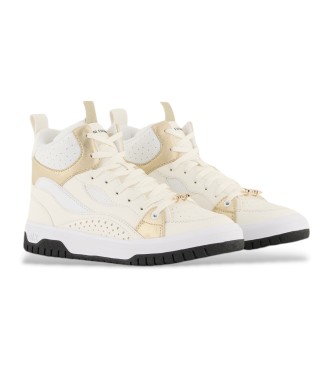 Armani Exchange White basketball shoes