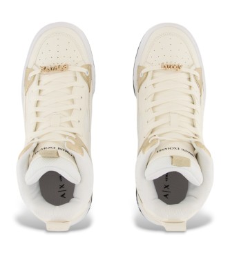 Armani Exchange Witte basketbalschoenen