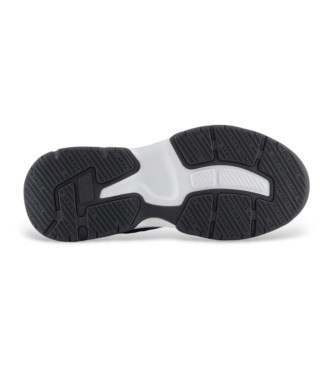 Armani Exchange Baskets de type chaussette en tissu extensible avec logo noir sur toute la surface.