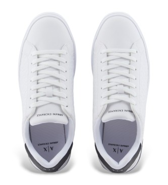 A|X Armani Exchange Białe buty treningowe z logo