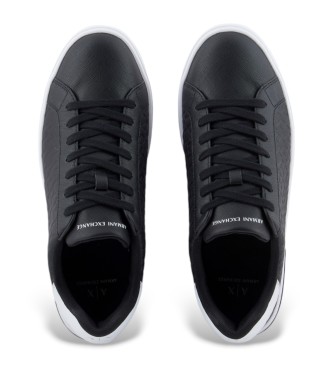 Armani Exchange Sneakers nere con logo incrociato