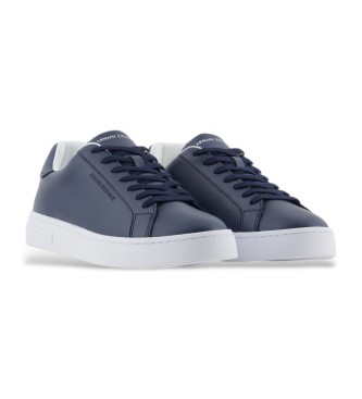 Armani Exchange Baskets en cuir bleu marine