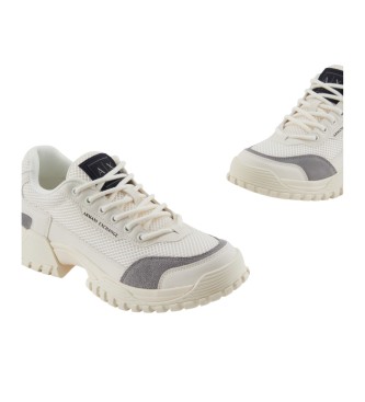 Armani Exchange Baskets blanches avec logo