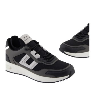 A|X Armani Exchange T�nis pretos com contraste