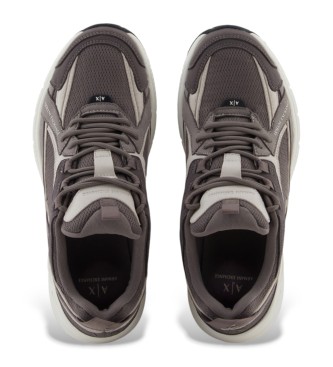 A|X Armani Exchange Sapatilhas cinzentas volumosas