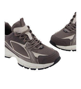 A|X Armani Exchange Sapatilhas cinzentas volumosas