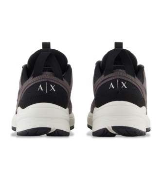 A|X Armani Exchange T�nis de cano alto preto
