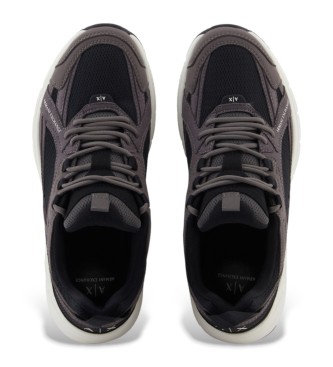 A|X Armani Exchange T�nis de cano alto preto