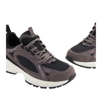 A|X Armani Exchange T�nis de cano alto preto