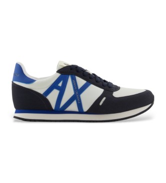 Armani Exchange Rio retro running shoes white, blue