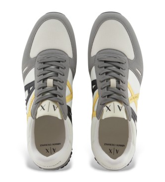 Armani Exchange Rio retro running shoes grey, white