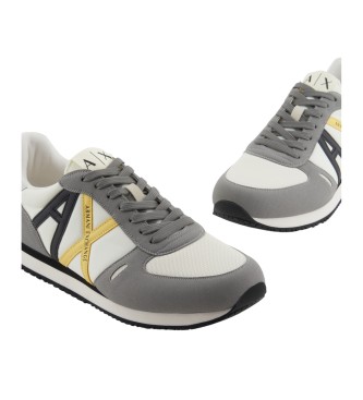 Armani Exchange Rio retro running shoes grey, white