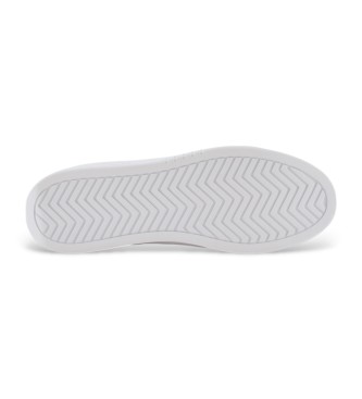 Armani Exchange Baskets en textile technique et daim, blanc, marine