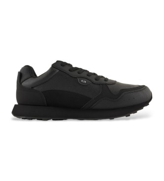 Armani Exchange Black logo trainers