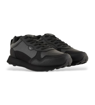 Armani Exchange Black logo trainers