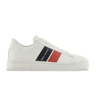 Armani Exchange Sneakers in tessuto spalmato bianco