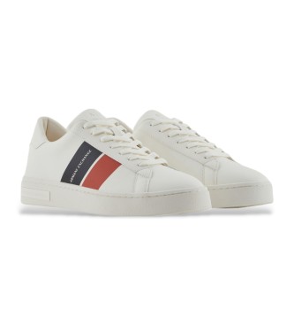 Armani Exchange Sneakers in tessuto spalmato bianco