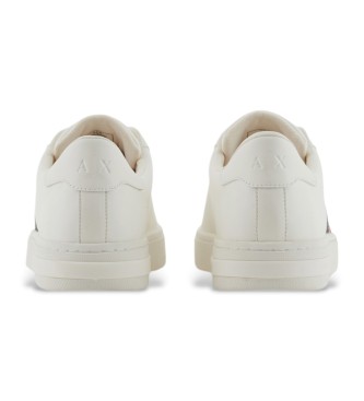 Armani Exchange Sneakers in tessuto spalmato bianco