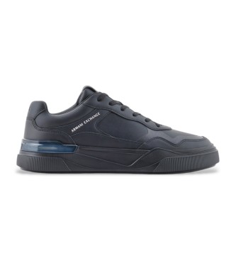 Armani Exchange Black logo trainers