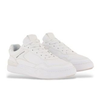 Armani Exchange White logo trainers