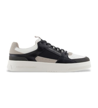 Armani Exchange Black logo trainers