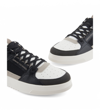 Armani Exchange Black logo trainers