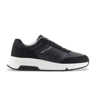 Armani Exchange Schwarze Logo-Turnschuhe