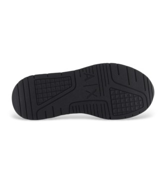 Armani Exchange Black logo trainers