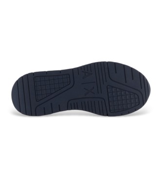 Armani Exchange Trainers logo navy