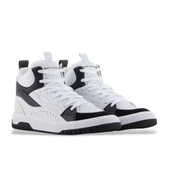 Armani Exchange White basketball style shoes